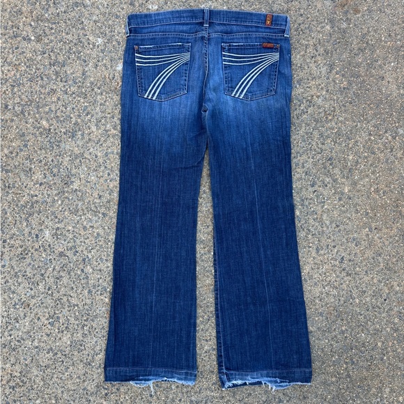 7 For All Mankind Dojo Jeans Dark Wash - Picture 8 of 10
